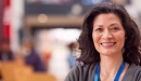 Woman smiling to camera